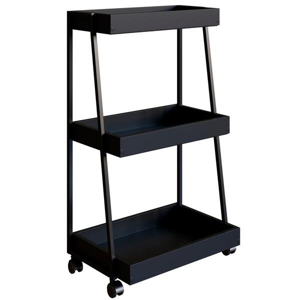 Carrinho Organizador Multiuso 03 Prateleiras P1032 Pp Milani