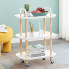 Carrinho Organizador Multiuso 3 Prateleiras Rodinhas