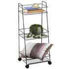 Carrinho Organizador Multiuso Guadalupe 3 Andares Metal Com R