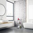 Carrinho Organizador Multiuso Guadalupe 3 Andares Metal Com R