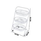 Carrinho Organizador Para Banheiro Branco 3 Cestos Superutil