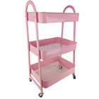 Carrinho Organizador Porta Volumes 3 Andares Multiuso Rack Pr