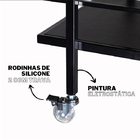 Carrinho Para Bebidas Alça Dupla Estilo Industrial Com Pratel