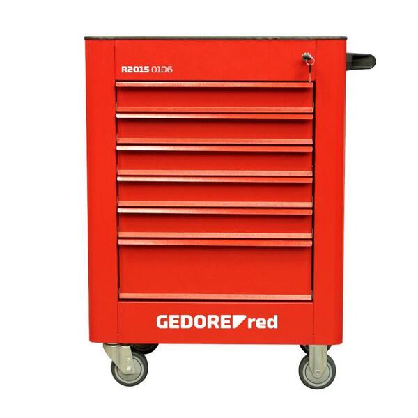 Carrinho Para Ferramentas Vermelho Com 6 Gavetas R20150106 Ge