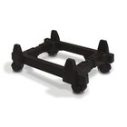 Carrinho Para Gabinete E/ou Nobreak Force Line Preto Com Rodi