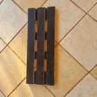 Carrinho Para Vaso De Plantas De Madeira Vários Tamanhos Pret