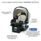 Carrinho Passeio C/ Bebê Conforto Ts Modeselement Bege Graco