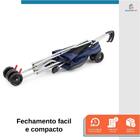 Carrinho Passeio Pet para Cães e Gatos Happy Azul