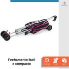 Carrinho Passeio Pet para Cães e Gatos Happy Preto e Rosa