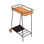 Carrinho Porto Natural E Preto