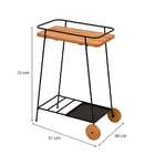 Carrinho Porto Natural E Preto