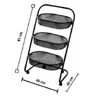 Carrinho Super útil Desmontável - Preto