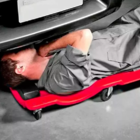 Carrinho Tpo Deitante Esteira Para Mecânico 150kg C/ 6 Rodas