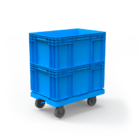 Carrinho Transporte Tartaruga Caixas Klt - Simples