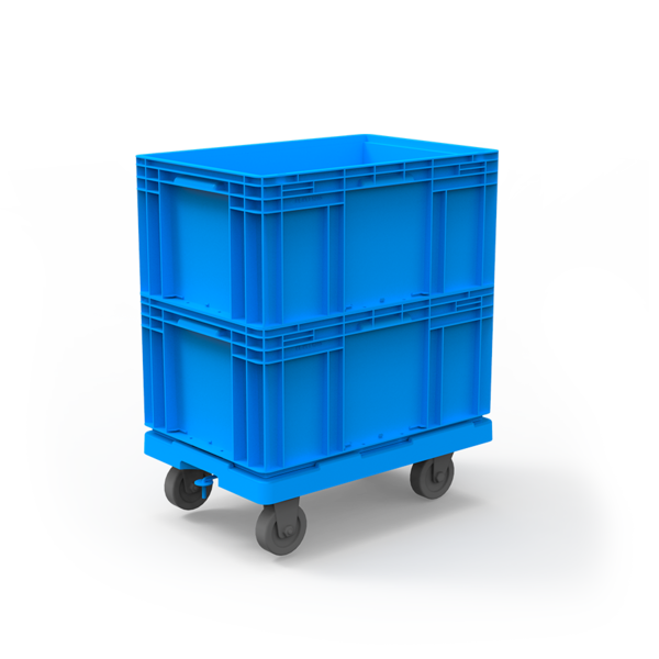 Carrinho Transporte Tartaruga Caixas Klt - Simples