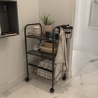 Carrinho WC 3Prat 41x32x75cm Pt Sensea