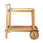 Carro Bar Madeira Eucalipto Retangular Yumi 77x52x75cm Naterial