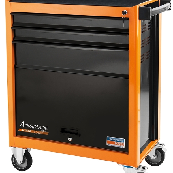 Carro Para Ferramentas 3 Gavetas E 1 Porta Tramontina
