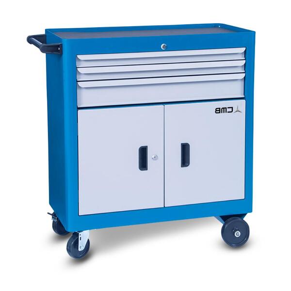 Carro Para Ferramentas Com 1 Bandeja 2 Portas E 3 Gavetas Cmb