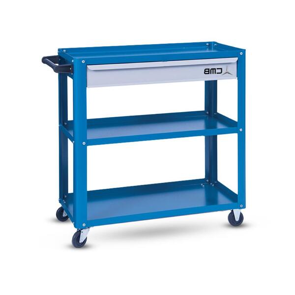 Carro Para Ferramentas Desmontável Com 3 Bandejas E 1 Gaveta