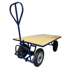 Carro Plataforma Com Tampo Em Madeira 450kg C-128-m