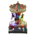 Carrocel Musical Natal Com Luz E Movimento 13x12x20cm Espress