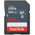 Cartao De Memoria 64gb Sd Sandisk Cl10 Ultra 100mbs Sdsun-064