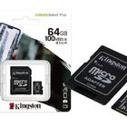 Cartao De Memoria Classe 10 Kingston Sdcs2/64gb Micro Sdxc 64