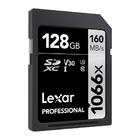 Cartão De Memória Lexar 128gb Cartão Sd Professional 160mbs