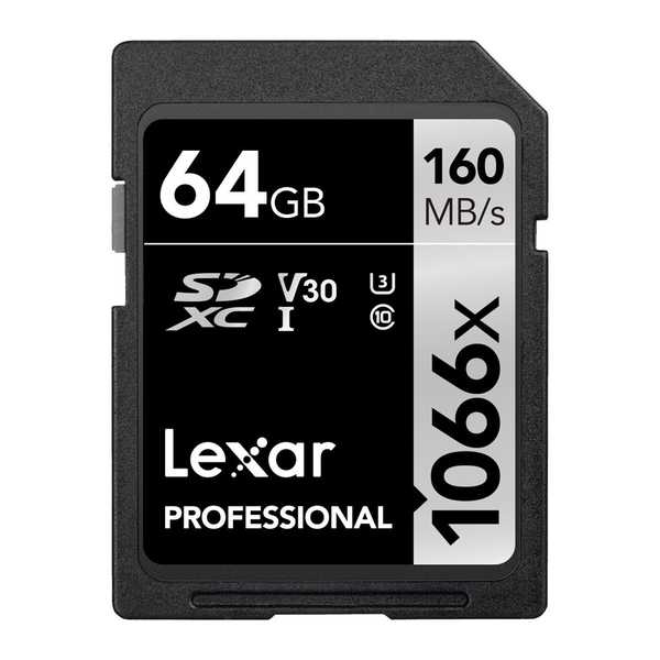 Cartão De Memória Lexar 64gb Cartão Sd Professional 160mbs