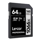Cartão De Memória Lexar 64gb Cartão Sd Professional 160mbs