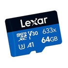 Cartão De Memória Lexar Micro Sdxc 64gb Microsd 100mbs