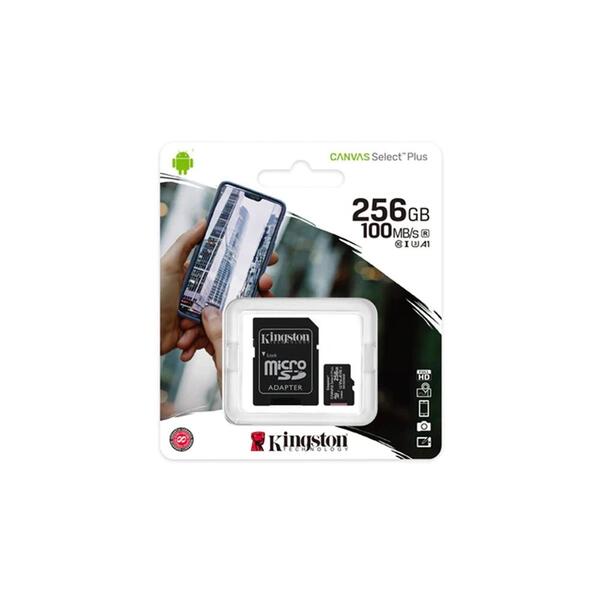 Cartão De Memória Micro Sd Kingston Canvas Select Plus 256gb