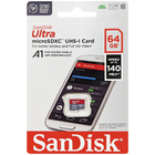 Cartão De Memória Microsd Sandisk 64gb Microsd Ultra 140mbs