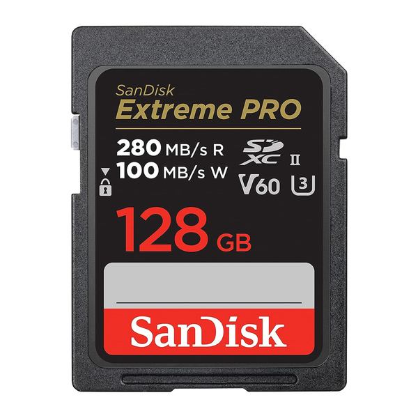Cartão De Memória Sandisk 128gb Cartão Sd Extreme Pro 280mbs