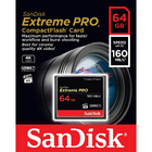 Cartão Memória Compactflash 64gb Sandisk Extreme Pro 160mbs