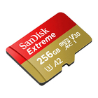 Cartão Memória Micro Sd Sandisk 256gb Microsd Extreme 190mbs