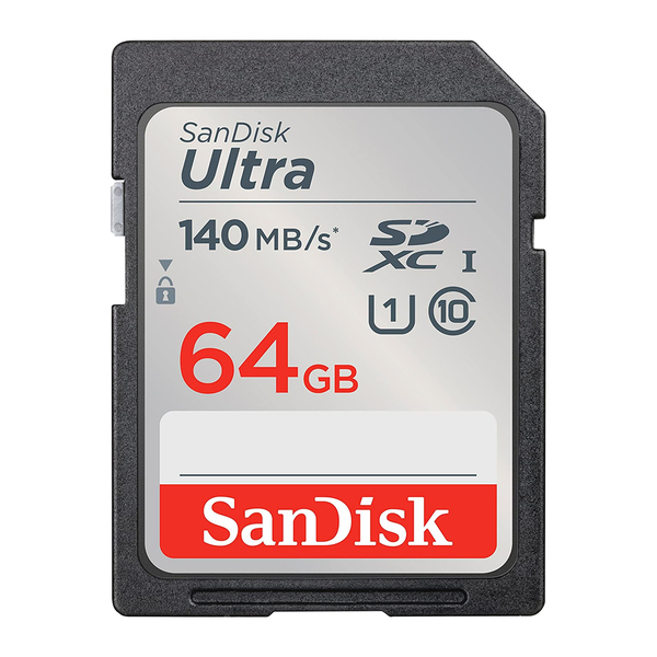 Cartão Memória Sandisk 64gb Ultra Cartão Sd 140mbs Full Hd