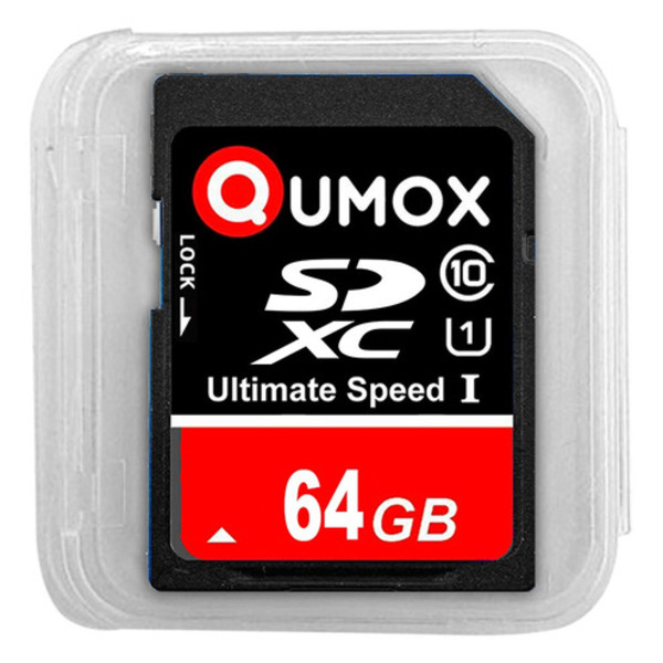 Cartão Memória Sd Qumox 64gb Ultimate Speed 80mbs E Case