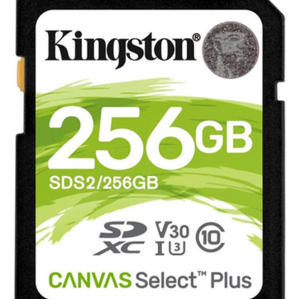 Cartão Memória Sdxc 256gb Canvas Select Plus 100mbs Kingston