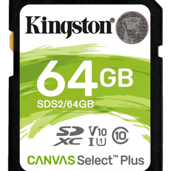 Cartão Memória Sdxc 64gb Canvas Slect Plus 100mbs Kingston