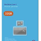 Cartao Micro Sd 32gb Com Leitor Usb Classe 4 Mc163