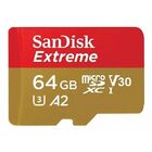 Cartao Micro Sd 64gb Sandisk Extreme 170-80mb A2 4k Com Adap