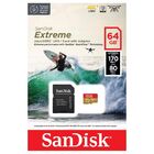 Cartao Micro Sd 64gb Sandisk Extreme 170-80mb A2 4k Com Adap