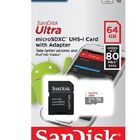 Cartão MicroSD 64GB Classe10 80MB/S