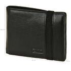 Carteira De Couro Masculina Fechamento Elástico Bolso Tonin P