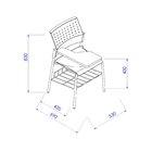 Carteira Escola Cadeira Com Prancheta E Suporte Para Livros M