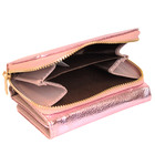 Carteira Feminina Gold - Dupla - Botão E Zíper - P/ Trabalho