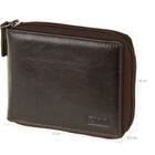 Carteira Masculina De Couro Fechamento Em Zíper Bolso Tonin M