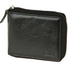 Carteira Masculina De Couro Fechamento Em Zíper Bolso Tonin P